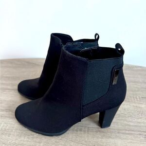 ANNA KLEIN Women Boots Material Color Black Size 7 With A Snake Heel (8,5cm)